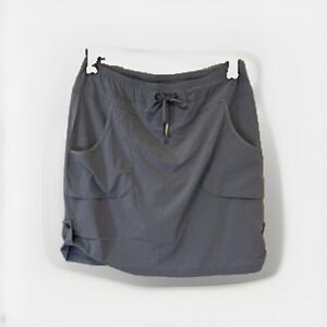 XCVI Wearables Jett Skort Womens Sz S Blue Grey Stretch Cargo Pockets Athleisure